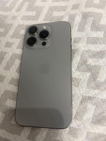 IPhone 15 Pro, Б/у, 128 ГБ, Natural Titanium, 78 %