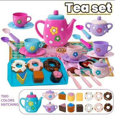 детские пазлы: Детский игровой чайный набор “Tea set” - Полный комплект для сюжетной
