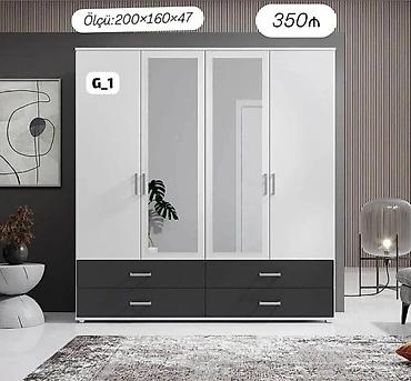 G_1 model paltar dolabı Ölçü: 200×160×47 sm Qiymət: 350 ₼ - Dörd lalafo.az -da G_1 model paltar dolabı Ölçü: 200×160×47 sm Qiymət: 350 ₼ - Dörd