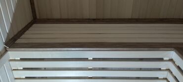 Укладка плитки: Банные полки и отделка парной под ключ - Изготовление и монтаж полков — 8