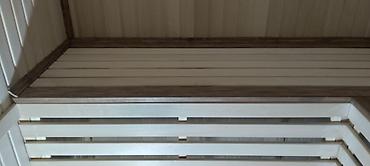 Полки для ванной: Угловые полки/лавки для парной (баня/сауна) - Материал: натуральное — 4