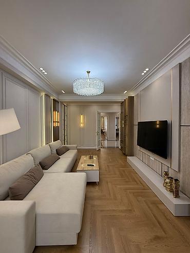 гостиницы бишкек: 3 комнаты, 106 м², Асанбай мкр Элитка, 10 этаж, Дизайнерский ремонт — 3
