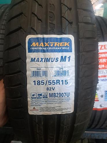 Шиналар 185 / 55 / R 15, Жай, Жаңы, Комплект, Жеңил унаалар, Кытай, Maxtrek