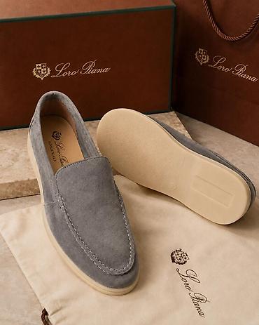 mavi mokasinlər: Loro Piana Summer Walk mokasinləri - Material: Zərif süet (üst — 6