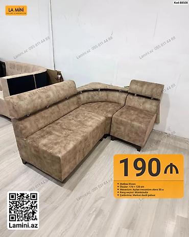 Диваны: Məhsul: Mətbəx divanı - Ölçülər: 170 × 120 sm - Mexanizm: Açılan — 1