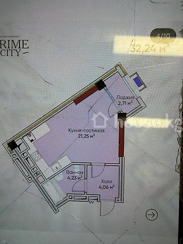 osh flat: 1 комната, 33 м², Асанбай мкр 11 этаж, ПСО (под самоотделку) — 2