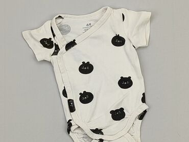 biała koszula body niemowlęce: Body, H&M, 0-3 m, 
stan - Dobry