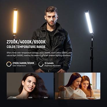 Foto və videokameralar: Neewer Basics SL30 RGB Light Wand – portativ videoyaşma LED işıq — 3