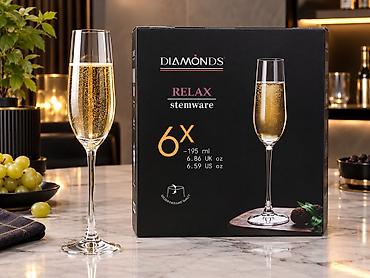мпртини просеко: Набор бокалов для шампанского DIAMONDS Relax - Назначение: для — 1