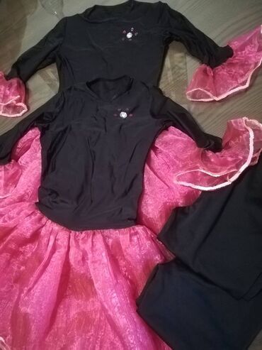 teksas haljinice za devojcice: Set: Dress, Leggings, 62-68