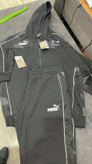 Спортивные костюмы: Мужской спортивный костюм, XL (EU 42), Puma, Новый, цвет - Черный, Самовывоз, Бесплатная доставка