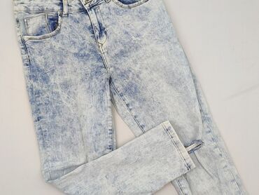 Jeansy boyfriend crop w jasnoniebieskim kolorze z efektem spranego