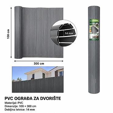 KMT pvc ograda siva 2902521 PVC ograda za dvorište/terasu/balkon na lalafo.rs KMT pvc ograda siva 2902521 PVC ograda za dvorište/terasu/balkon