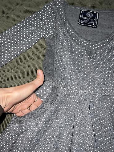 stradivarius s: SUPERDRY haljina vel.S neobičnog kroja sa 3/4 rukavima.Bez ikakvih — 2
