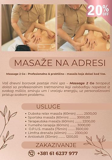 krojac jagodina: Masaže na adresi – Massage 2 Go Profesionalna mobilna masaža koja — 1