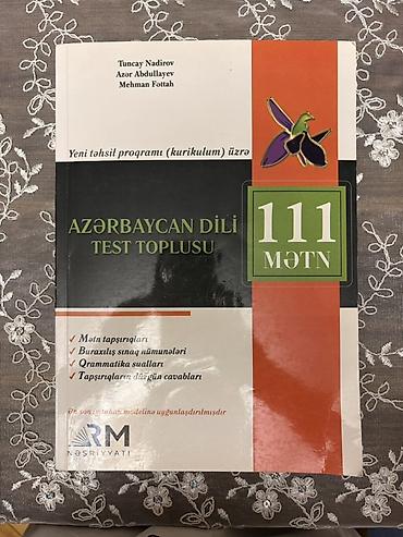 Azərbaycan dili üzrə test toplusu (111 mətn) RM nəşriyyat Kitab heç
