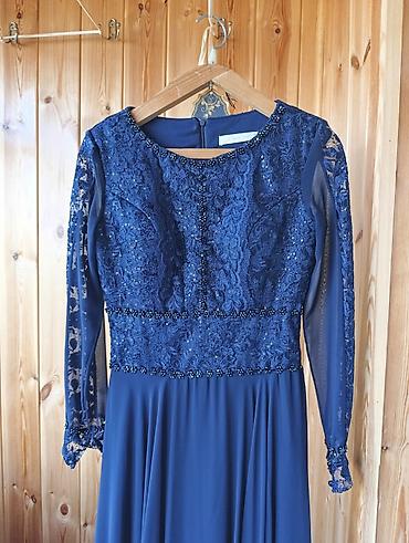 Вечерние платья: Вечернее платье, Классическое, Длинная модель, С рукавами, С пайетками, L — 6