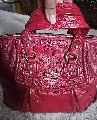 Torbe: Coach Madison Sabrina satchel bag. Coach kožna crvena torba sa — 4