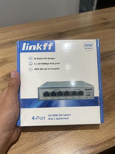 PoE-коммутатор Linkff 4-Port (10/100M) с 2 uplink-портами Основные