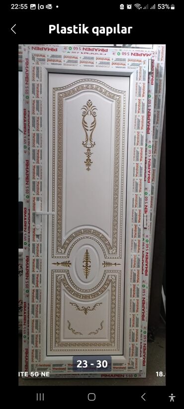 Plastik qapılar: Yeni Plastik qapı 80x200 sm Zəmanətli, Pulsuz çatdırılma, Rayonlara çatdırılma — 14