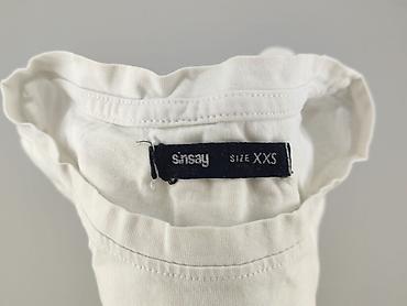 garnitury sinsay: Sinsay, T-shirt damski, rozmiar 2XS — 4