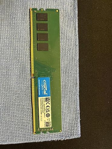 notbuk ekran: Crucial 16GB DDR4 Desktop RAM - Model: CT16G4DFRA266 (etiket üzrə) - — 1