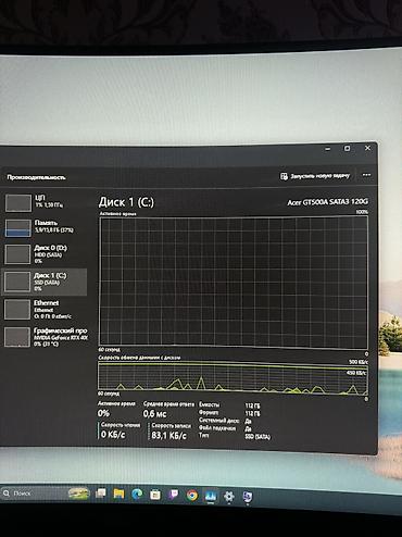 обмен на компьютер: Компьютер, Для работы, учебы, Б/у, Intel Core i5, NVIDIA GeForce RTX 4060, HDD + SSD — 8
