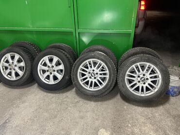 авто диска: Дөңгөлөктөрү толук 215 / 60 / R 16, Кыш, Колдонулган, Комплект, Жеңил унаалар