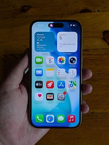 iphone 2 sim: IPhone 15 Pro, Б/у, 256 ГБ, Natural Titanium, Кабель, Коробка, 80 % — 3
