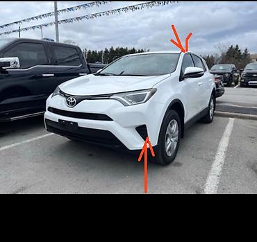 реилинги: Крышки рейлингов Toyota 2017 г., Б/у, Оригинал — 2