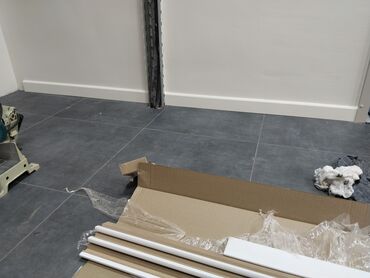 Kafel və metlax: Qranit effektli böyük format döşəmə plitələri – tünd boz - Material — 5