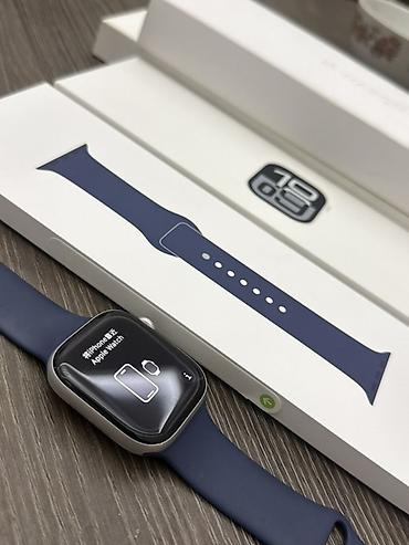 ledfort saat: Apple Watch (alüminium gövdə) – mavi/safir silikon Sports Band ilə — 3