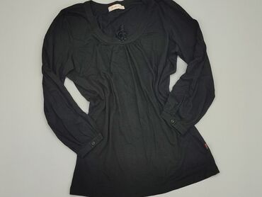 czarne bluzki koronkowe eleganckie: Blouse, L (EU 40), condition - Perfect