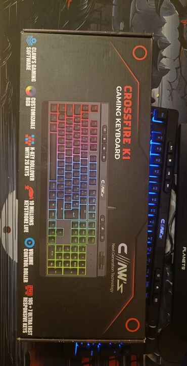 Printerlər: Claws crossfire k1 rgb klavyatura 105+7 keys claws gaming software