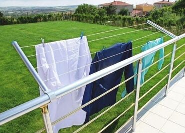 dəmir asılqan: Paltar asilqani balkon ucun Tenzimlenen Paslanmayan materiyal