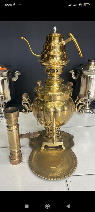 Soyuducu vitrinləri: 💫Ruhan Qedmi Özbek samovar desti Tam cehizlik 5 lt Qiymet 450 azn