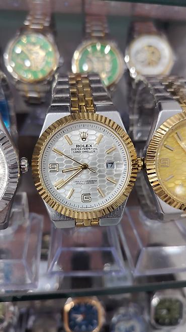 Aksesuarlar: Rolex tərzində klassik kişi qol saatları - Korpus və qolbaq — 8