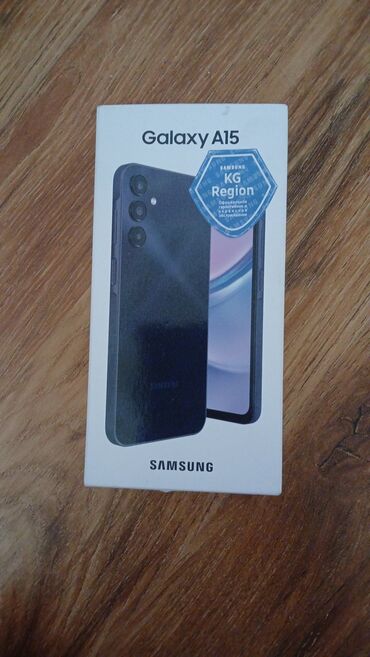 бытовая техника бишкек в рассрочку: Samsung Galaxy A15, Жаңы, 256 ГБ, түсү - Көк, 1 SIM, 2 SIM