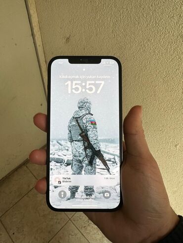 iphone 12 azerbaycanda qiymeti: IPhone 12 Pro Max, 256 ГБ, Pacific Blue, Отпечаток пальца, Face ID, С документами