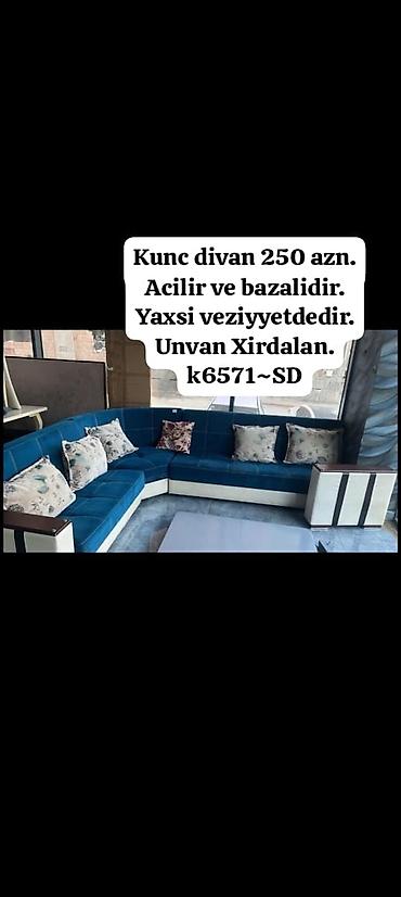 Kunc divan 250 azn. Acilir ve bazalidir. Yaxsi veziyyetdedir. Unvan lalafo.az -da Kunc divan 250 azn. Acilir ve bazalidir. Yaxsi veziyyetdedir. Unvan