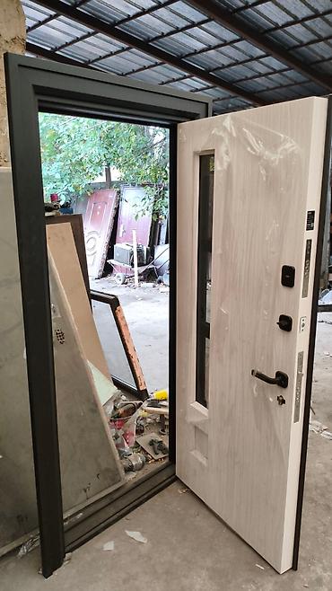 москитная дверь: Двери для домов и квартир, Металлическая, Кыргызстанская, Со стеклом — 8