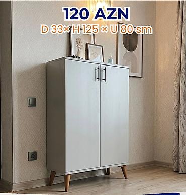 yatag: İkiqapılı komod/dolab Ölçülər: - Dərinlik: 33 sm - Hündürlük: 125 — 1