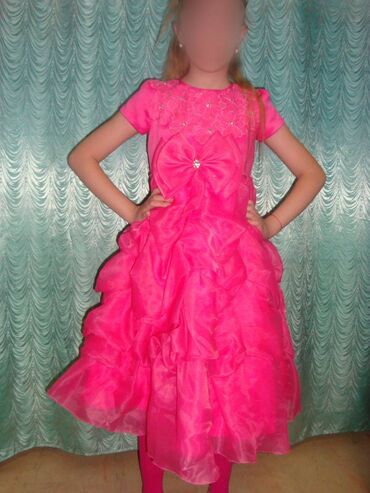 розовое платье: Повседневное платье, США, Длинная модель