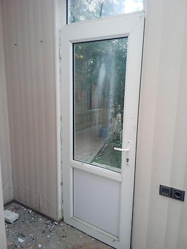 qapi evi: PVC pəncərə və qapı dəsti - Material: ağ rəngli PVC profil - Pəncərə — 2