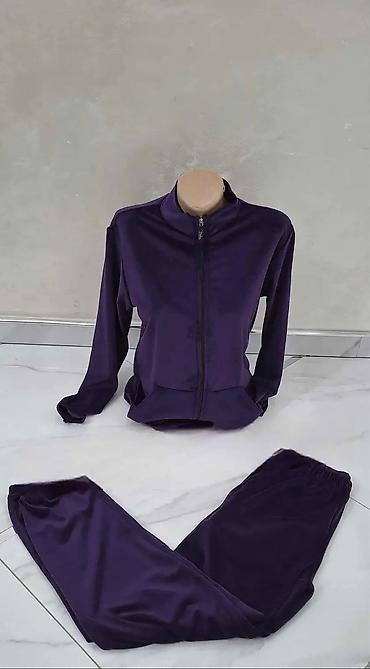 Gornji i donji deo: Ženski komplet trenerke – pliš/velur - Dvoddelni komplet: gornji deo — 7