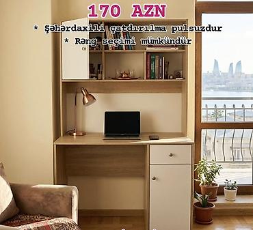 Kompyuter masası və üst rəfli kitab şkafı dəsti - Funksional iş