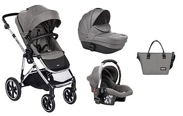 cena torbe: KIKKA BOO Kolica THEA light grey set 3u1 sa tvrdom korpom i — 1