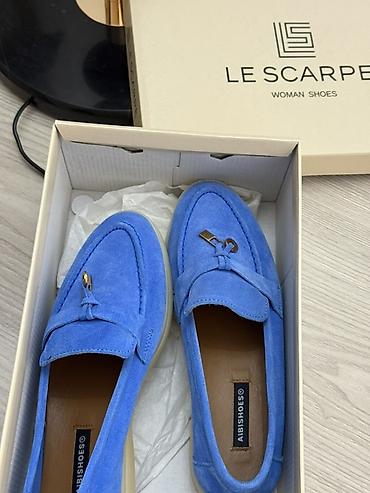 Лоферлер: Женские лоферы LE SCARPE - Модель: классические лоферы - Верх: замша — 1