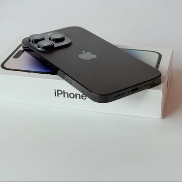 13 про цена бишкек бу: IPhone 14 Pro, Колдонулган, 256 ГБ, Кара, 89 %