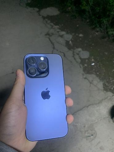 Apple iPhone: IPhone 14 Pro, Б/у, 128 ГБ, Deep Purple, Кабель, 86 % — 2